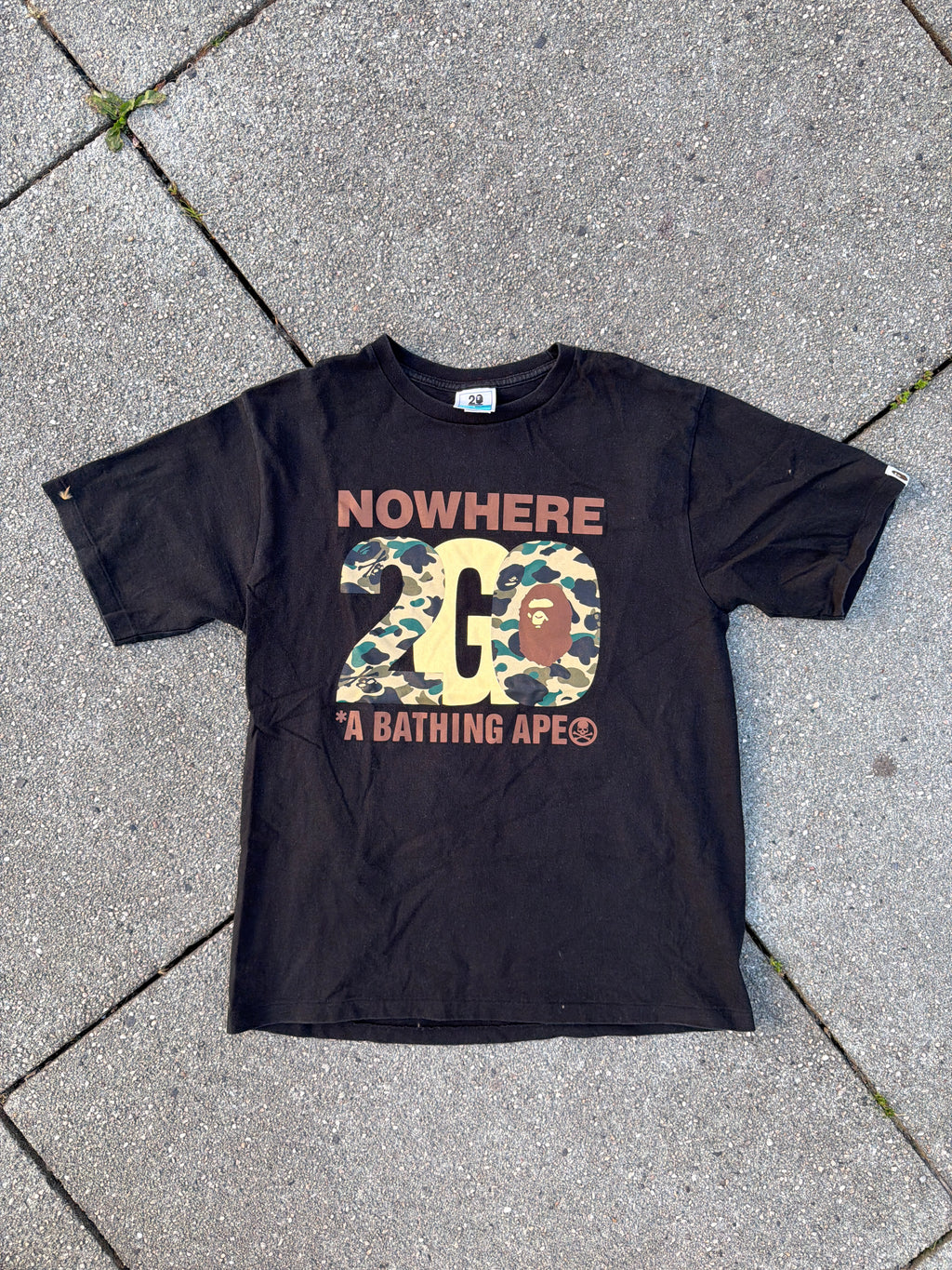 A BATHING APE × mastermind JAPAN – 20th Anniversary „NOWHERE 2G" Tee