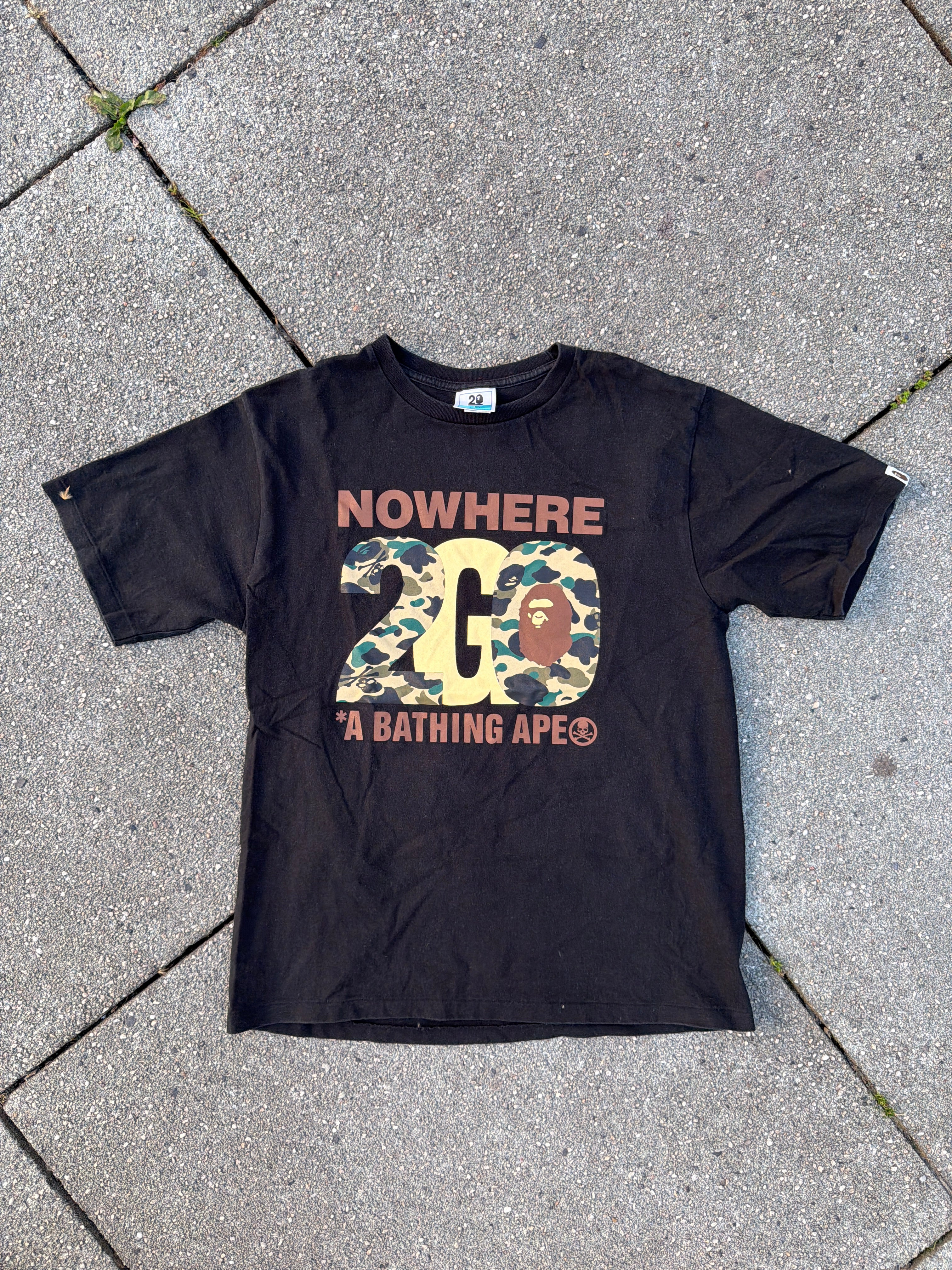 A BATHING APE × mastermind JAPAN – 20th Anniversary „NOWHERE 2G" Tee