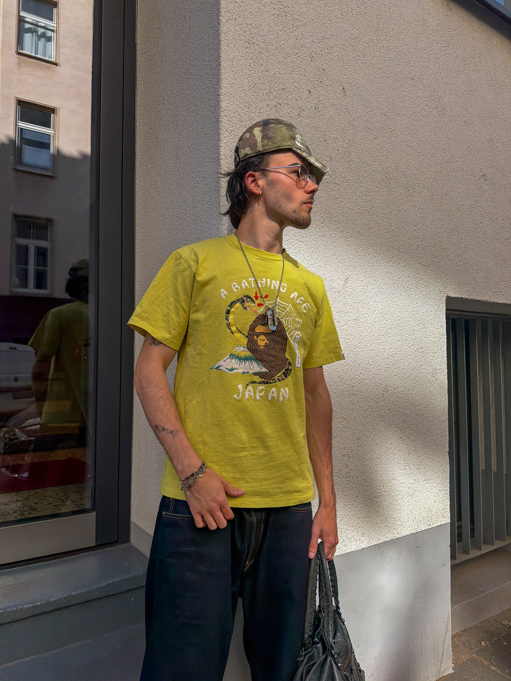 A BATHING APE – Bape Japanese Culture Tee (Yellow)