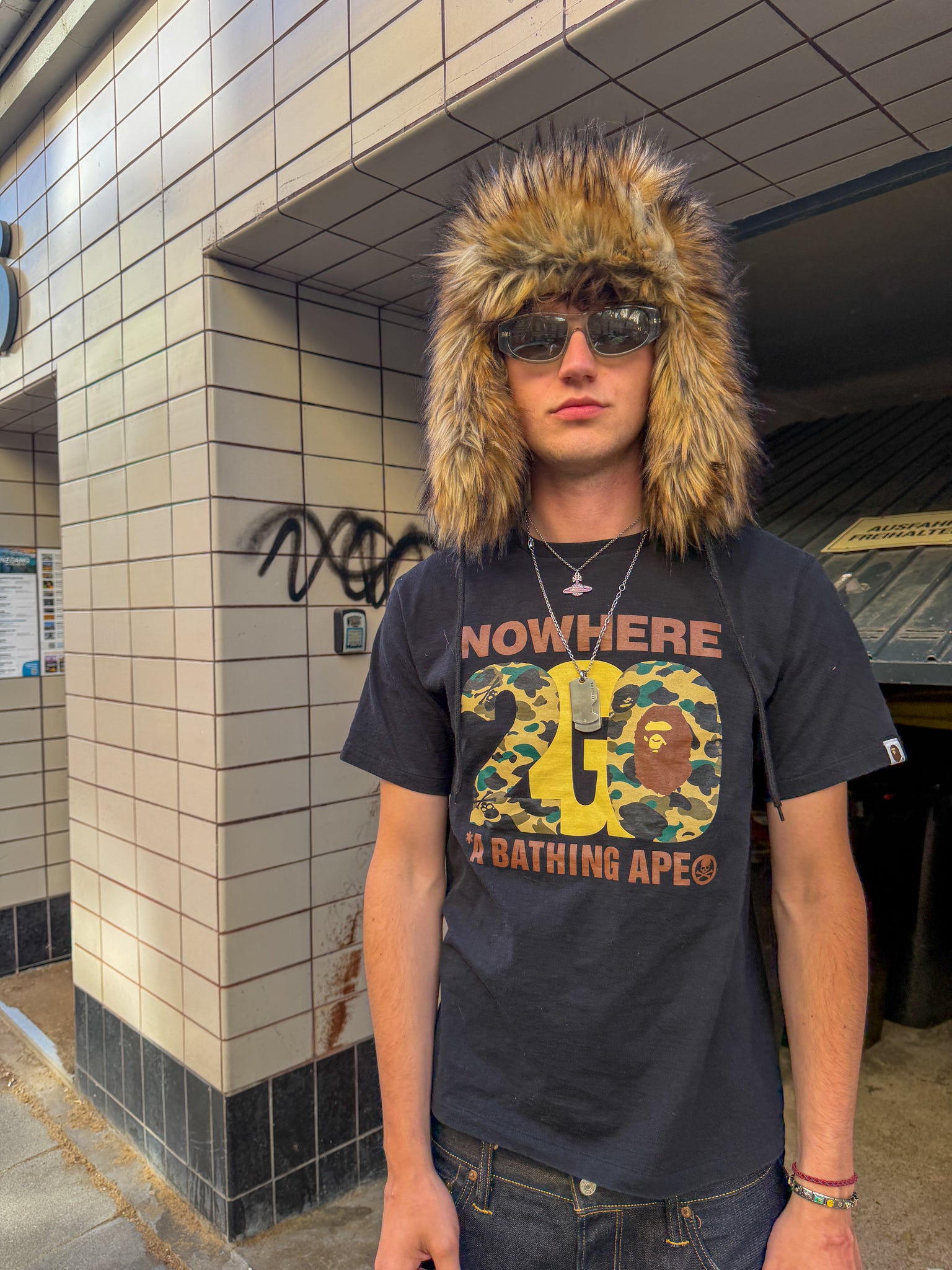 A BATHING APE × mastermind JAPAN – 20th Anniversary „NOWHERE 2G" Tee
