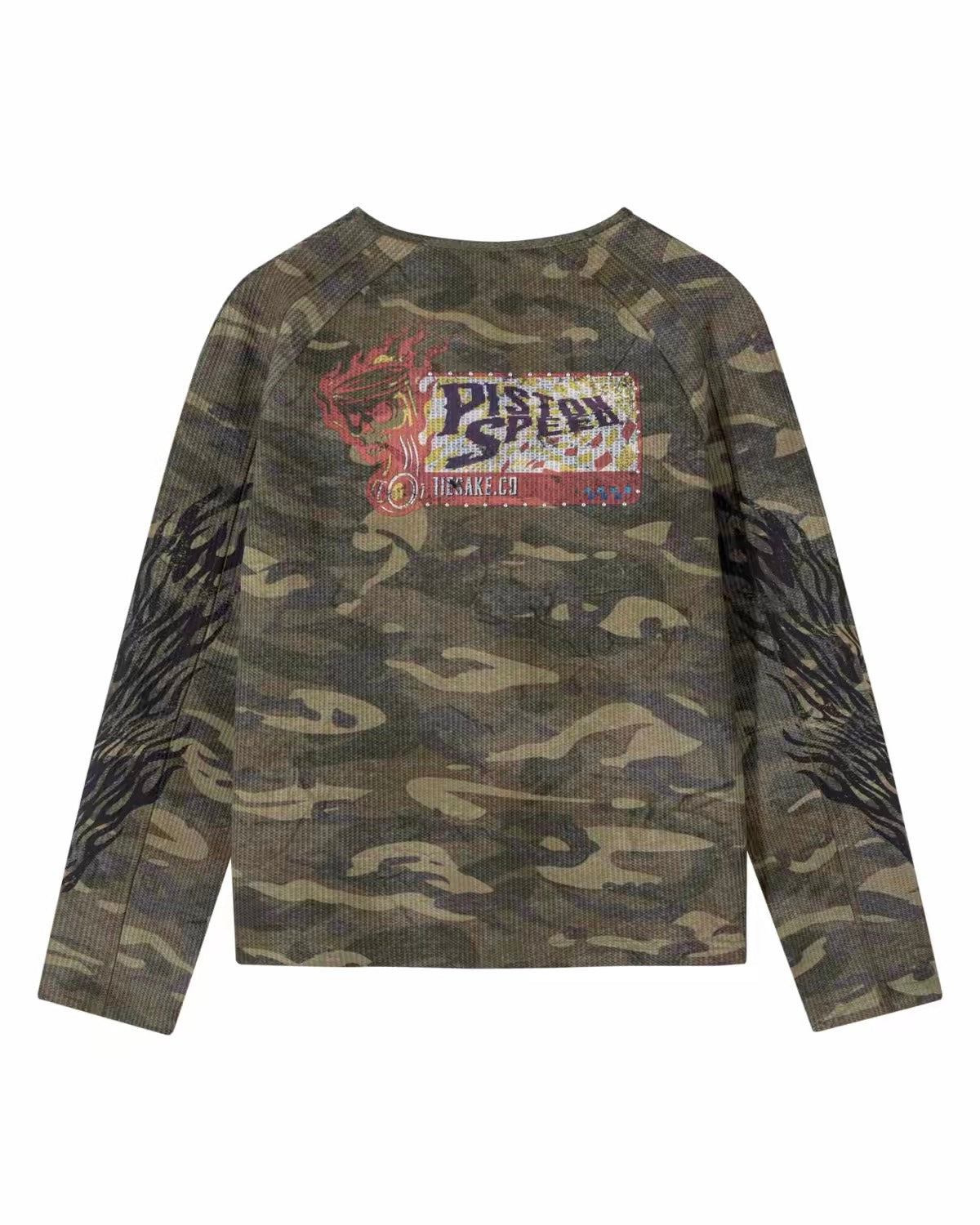 TIESAKE missing in action camo long sleeve