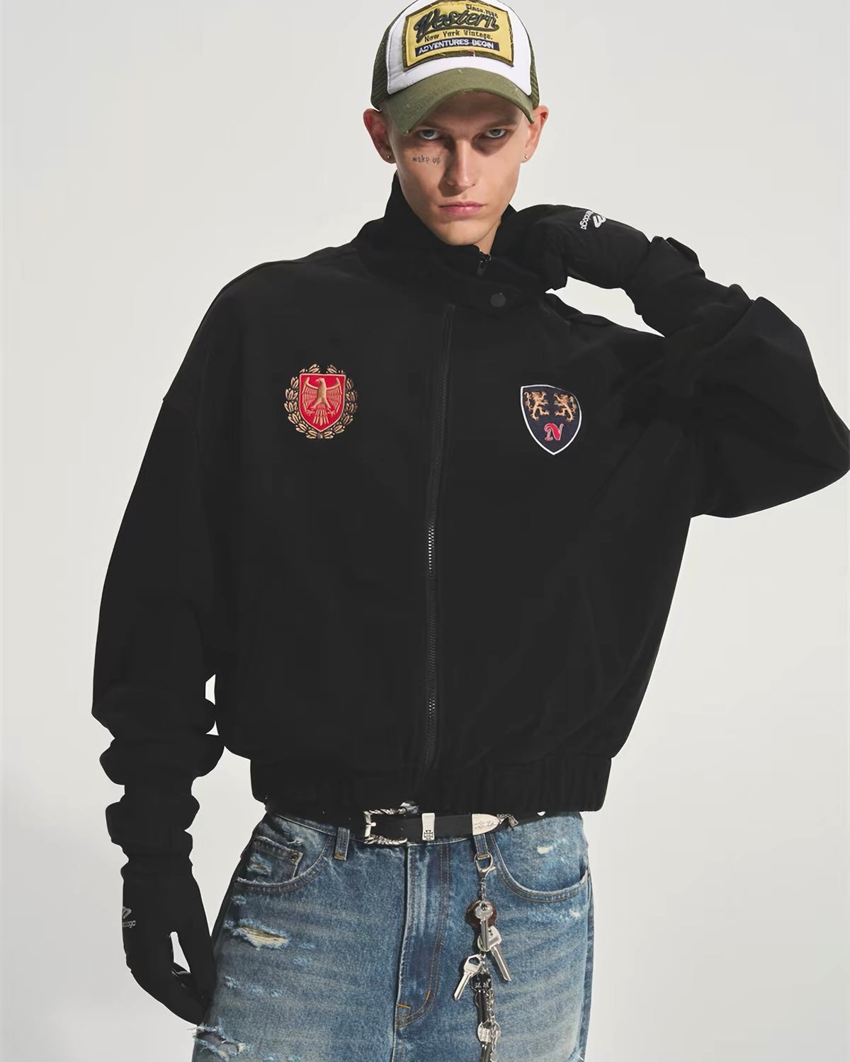medal zip hoddie
