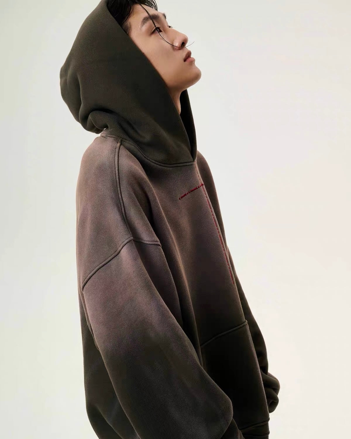 WANGXINGYU washed hoddie