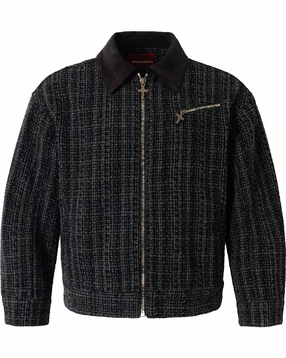 WANGXINGYU wool-blend jacquard jacket