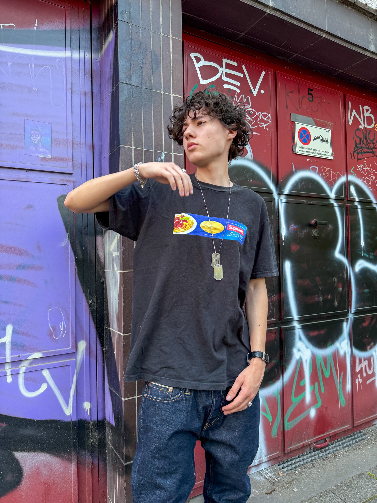 Supreme – Spaghetti Tee (Black)