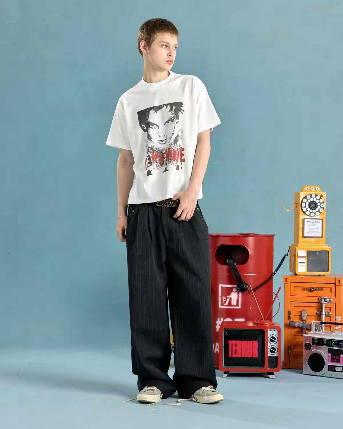 CENSMADE striped pants