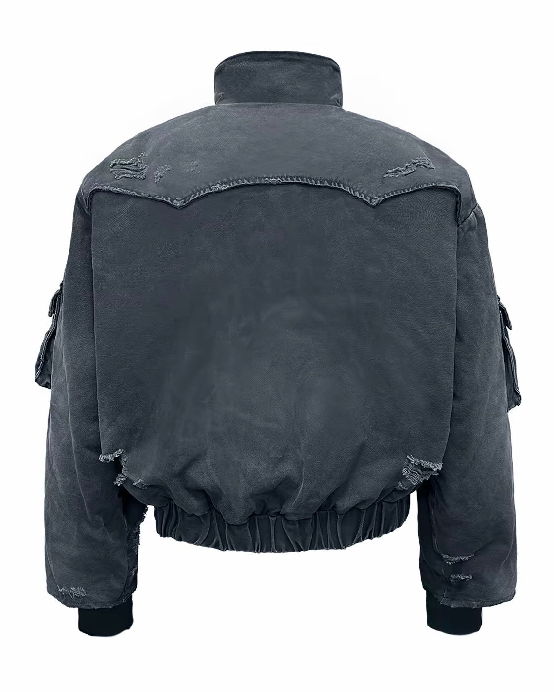 WANNALAB washed lobster clasp padded jacket