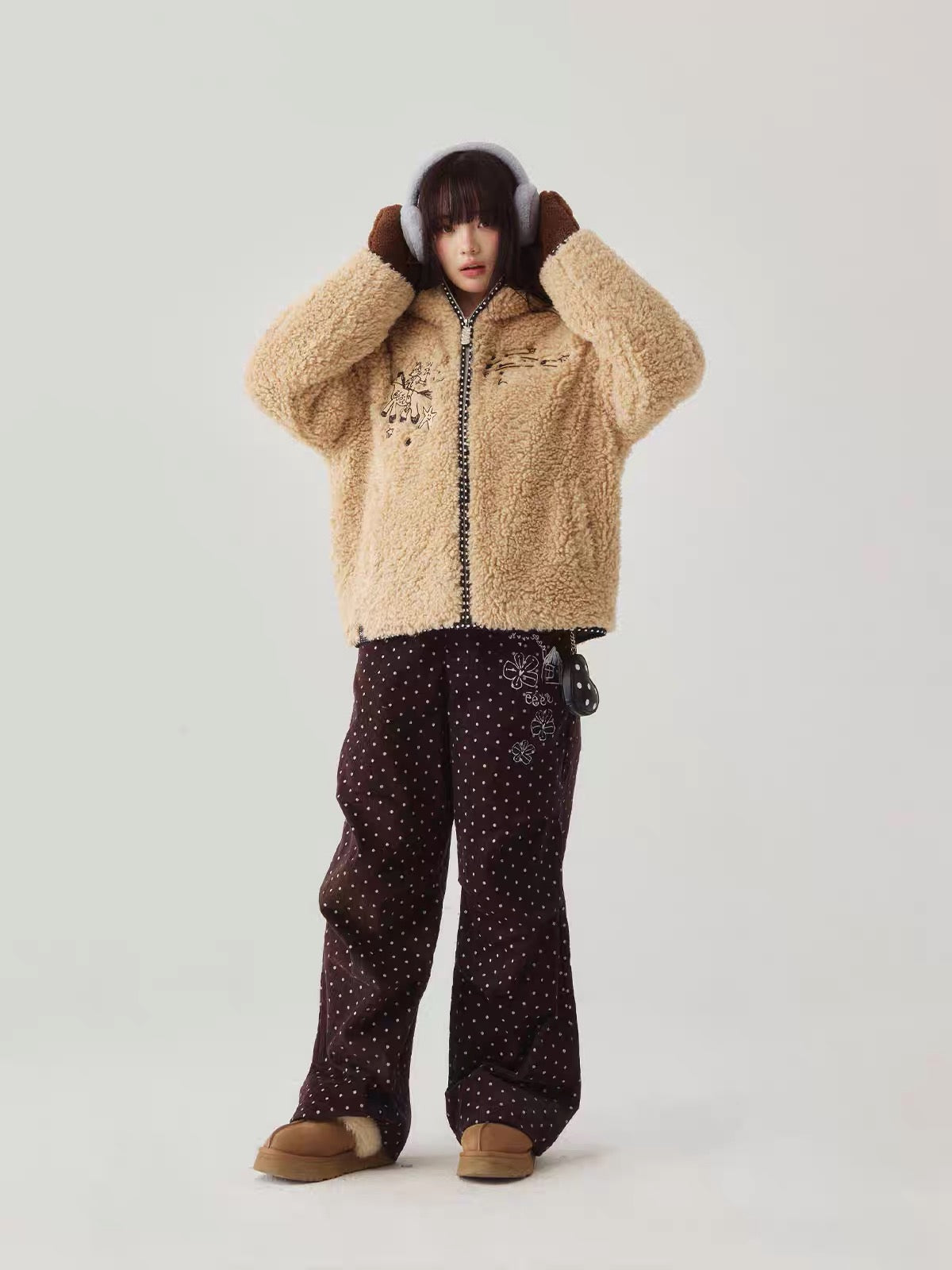 eeeeARTmonster polar fleece jacket