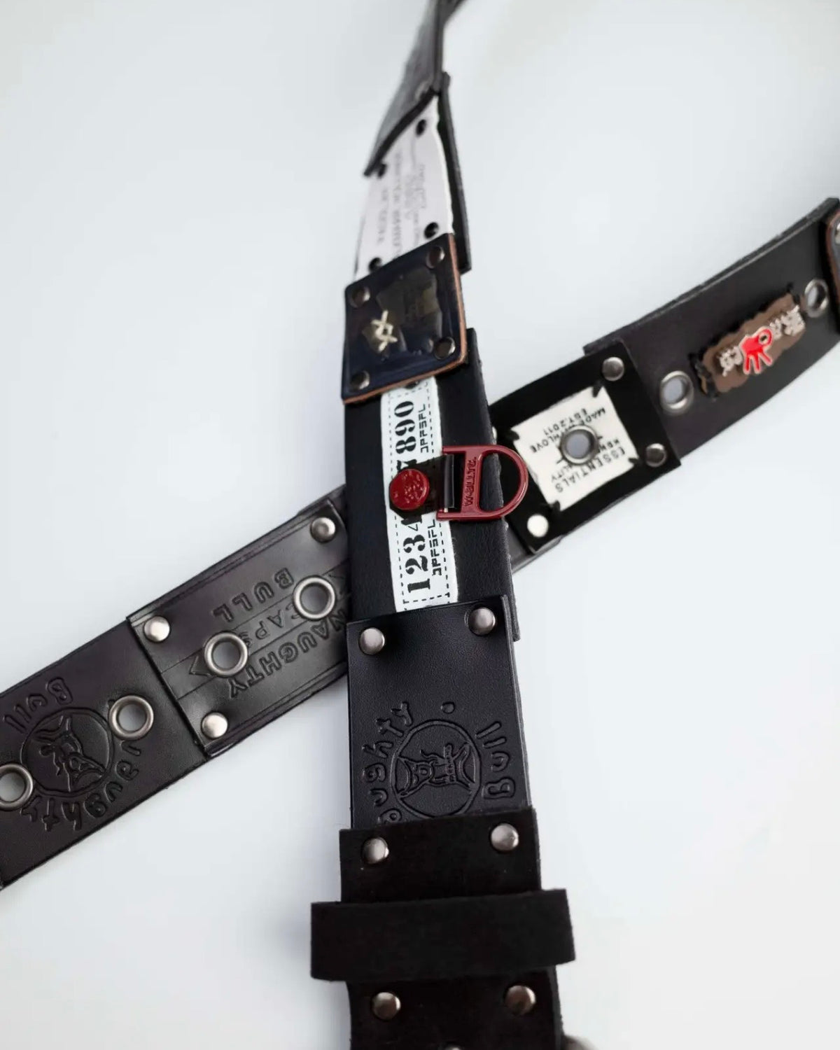 NAUGHTY BULL hand stitched belt
