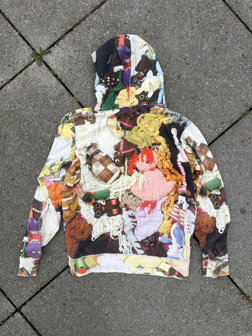 Supreme × Mike Kelley – „More Love Hours Than Can Ever Be Repaid" Hooded Sweatshirt (Multicolor)