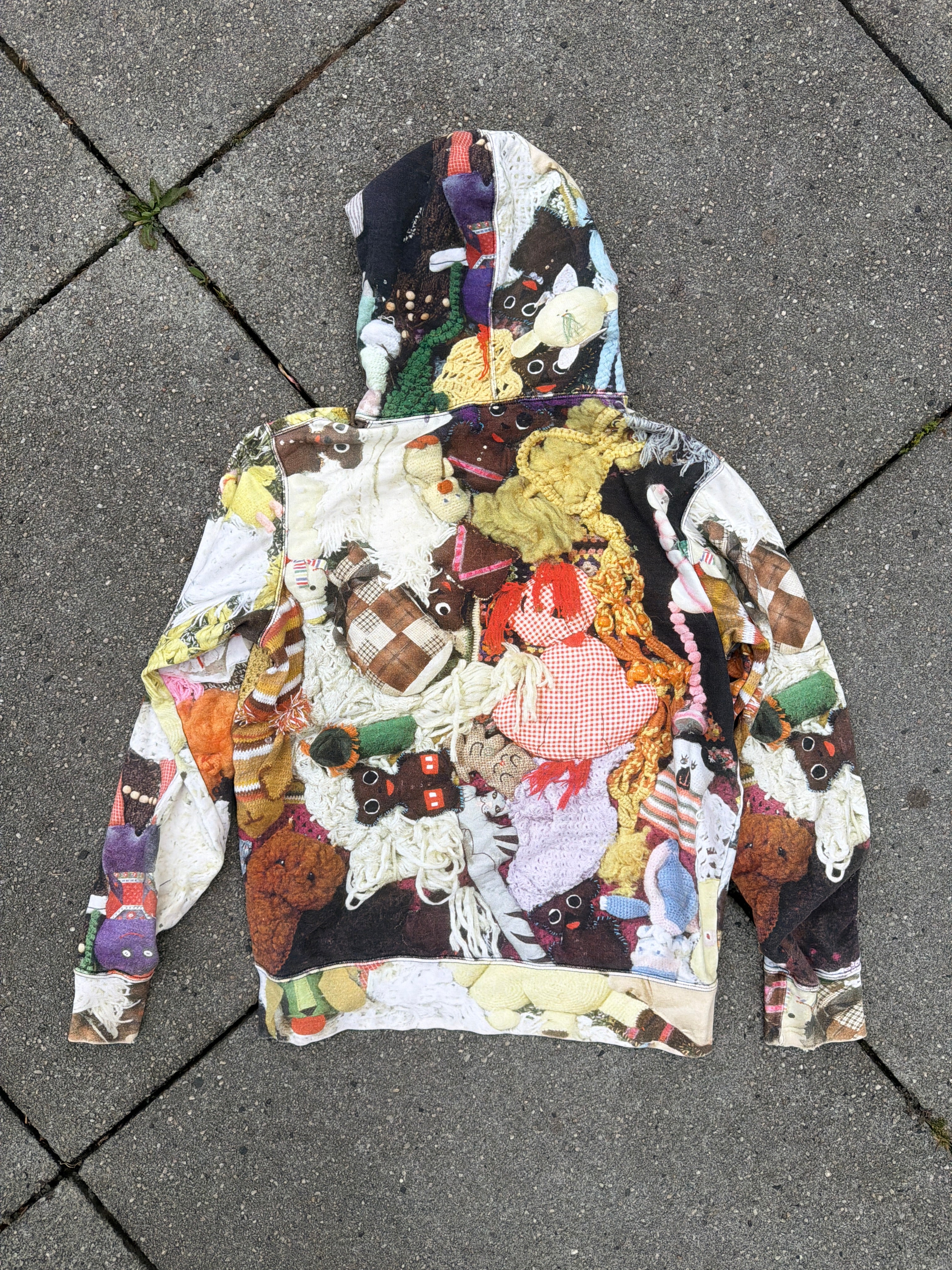 Supreme × Mike Kelley – „More Love Hours Than Can Ever Be Repaid" Hooded Sweatshirt (Multicolor)