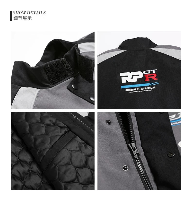 RIGHT PLAN motorcycle style padded jacket