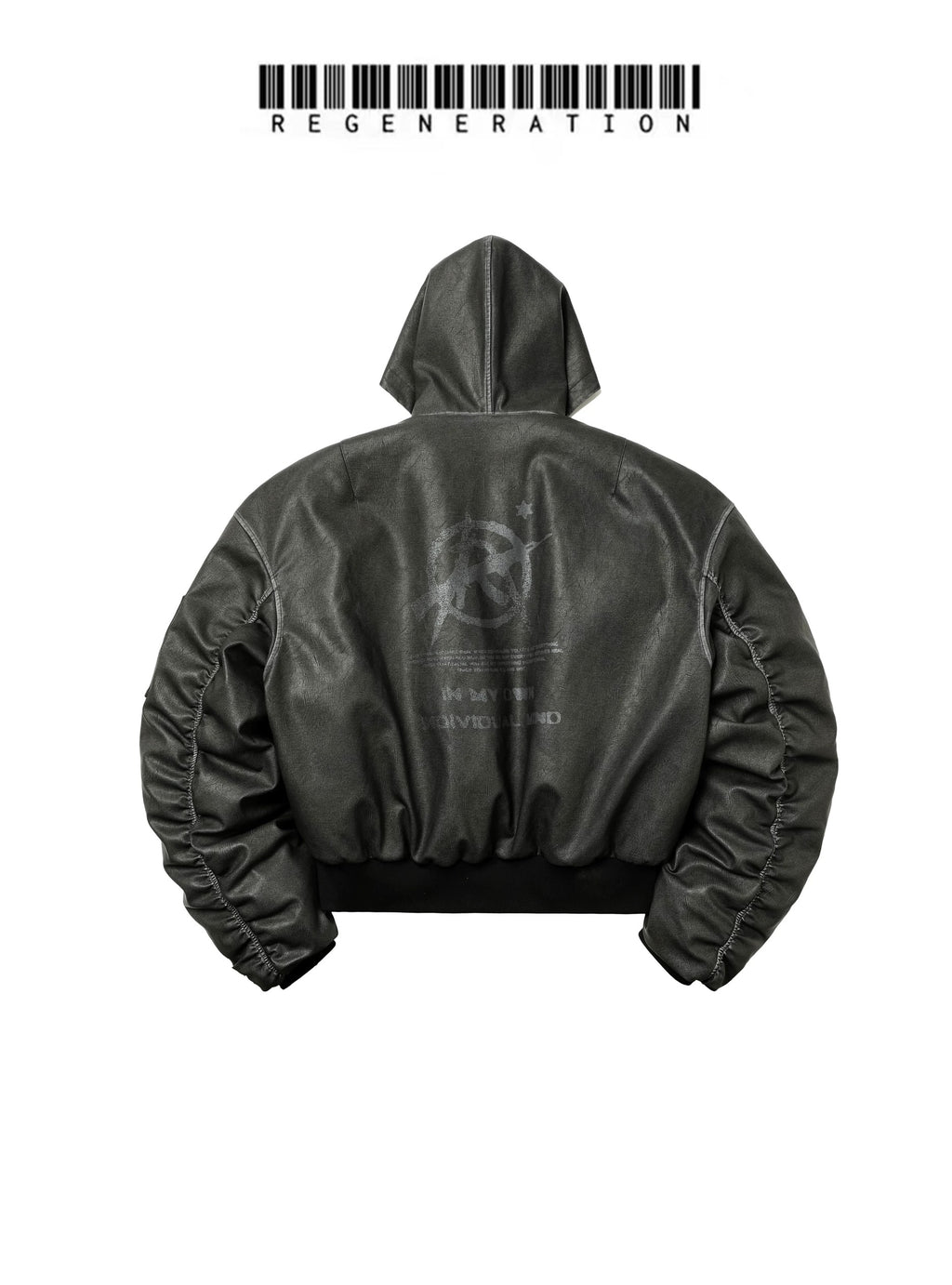 REGEN ZONE pu padded jacket