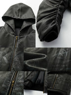 REGEN ZONE pu padded jacket