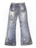 WANNA LAB ice blue digital print  jeans
