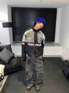 RIGHT PLAN motorcycle style padded jacket