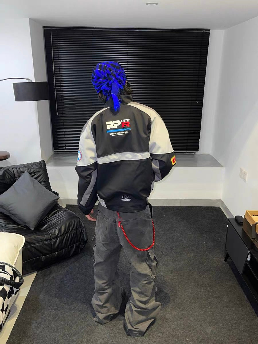 RIGHT PLAN motorcycle style padded jacket