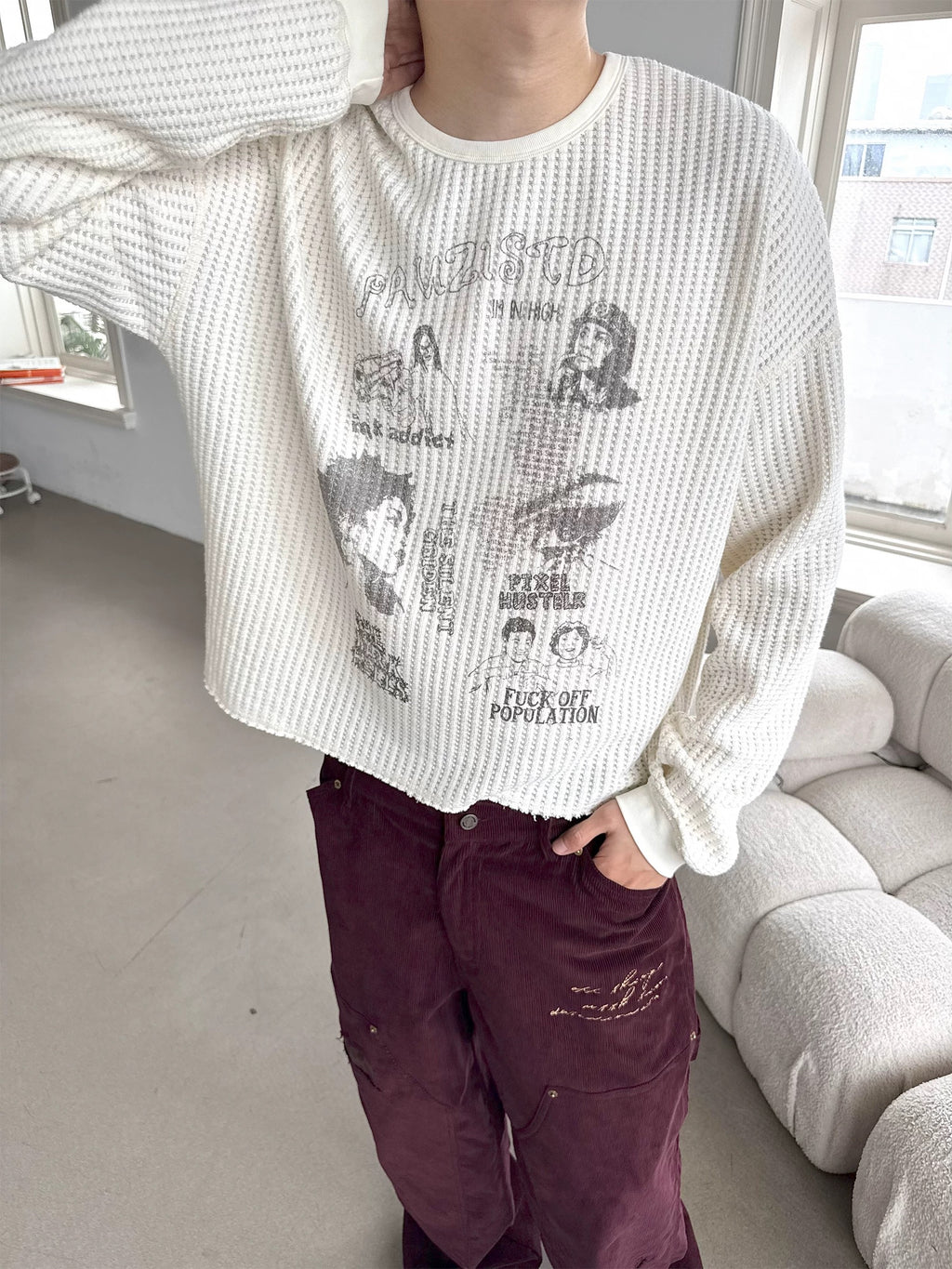 EROLE waffle long sleeve