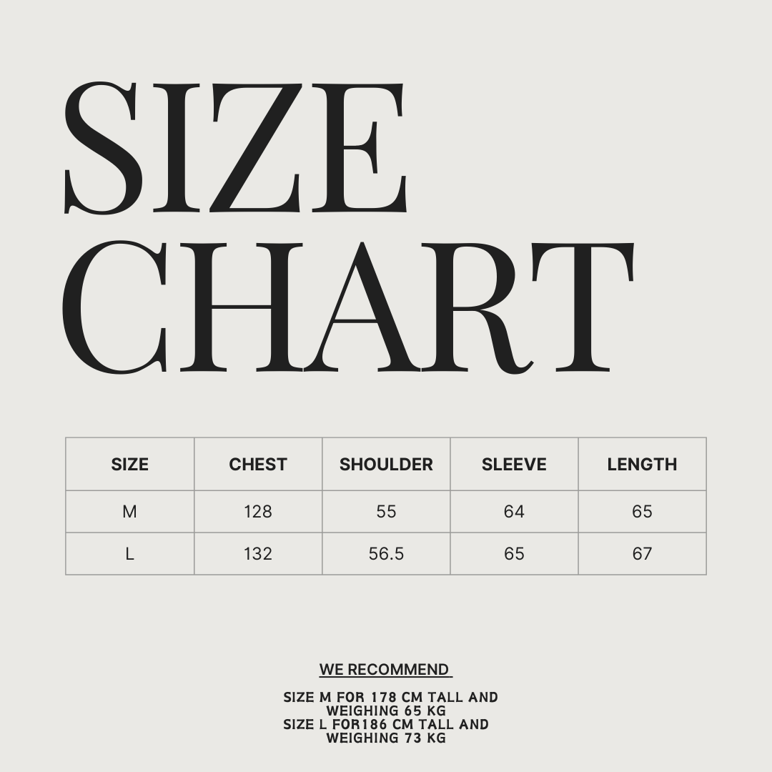 Liberafit Purger Detroit Jacket cotton casual jacket size chart