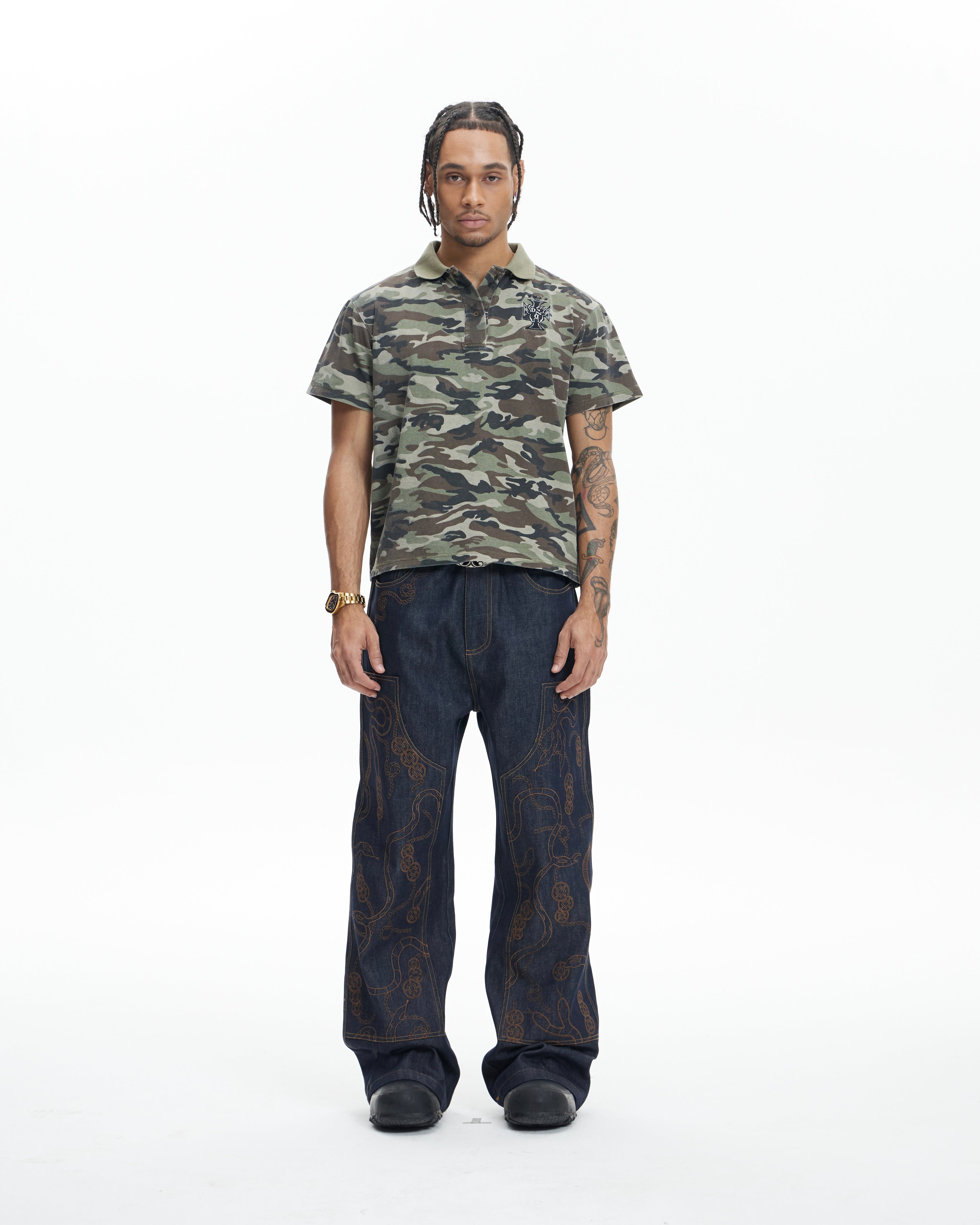 DND4DES camo flying tiger polo tshirt