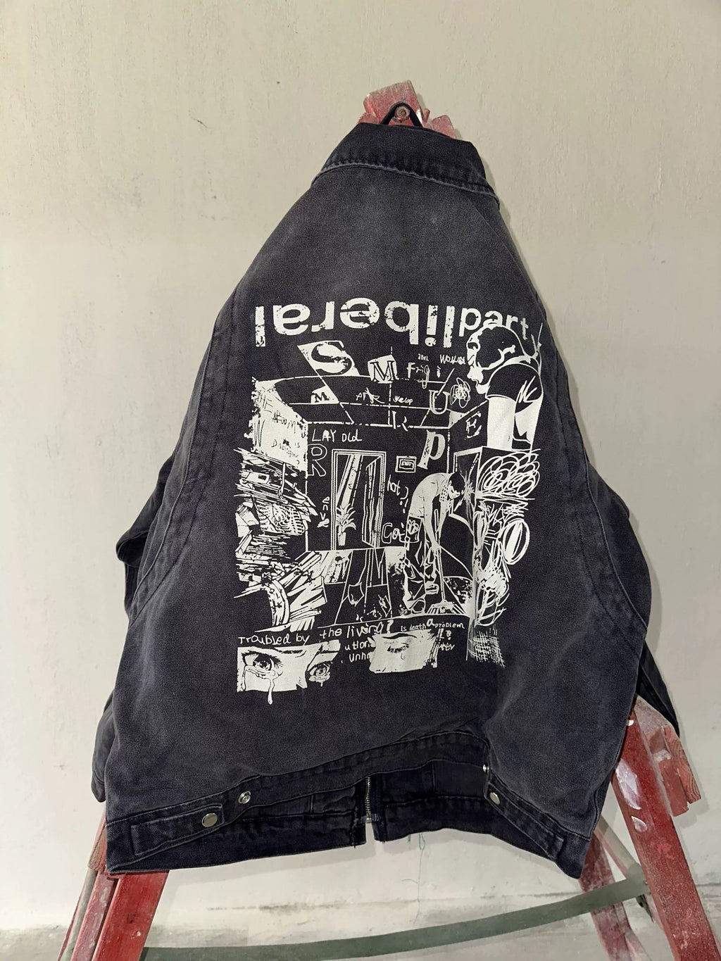 Liberafit Purger Detroit Jacket cotton casual jacket back view