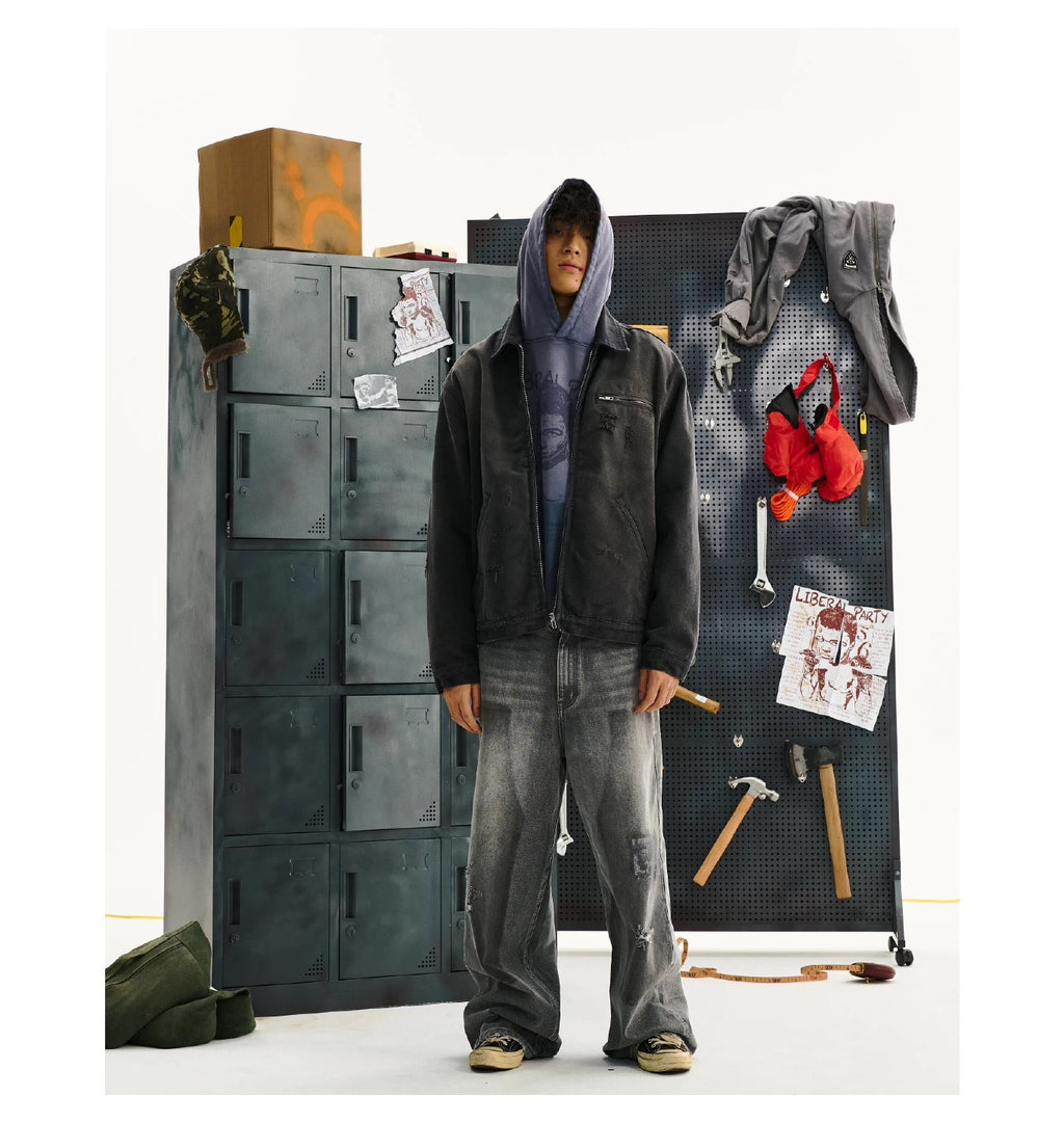 Liberafit Purger Detroit Jacket cotton casual jacket model front view