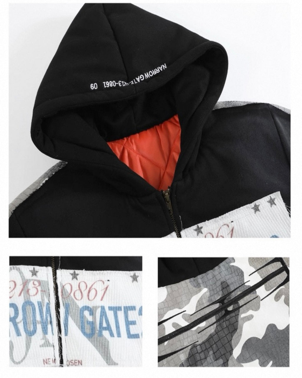 no E mosen patch narrow gate2 cotton jacketv details view