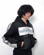 no E mosen patch narrow gate2 cotton jacket model front view